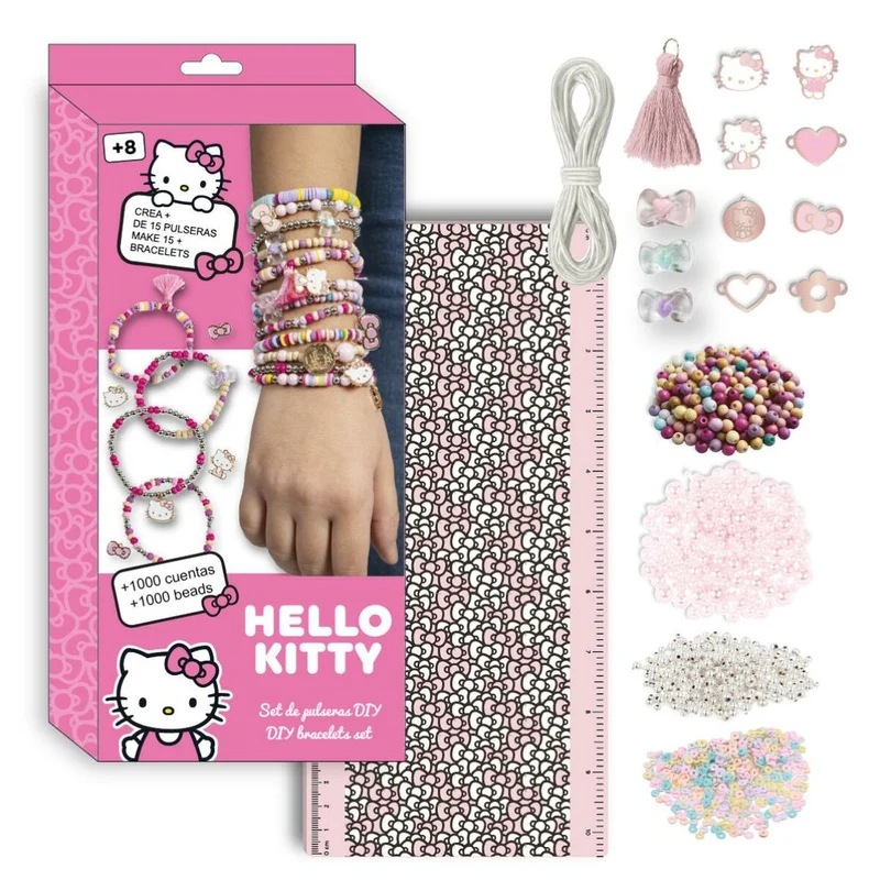 Glass beads Hello Kitty