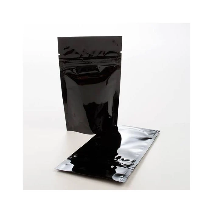 Standbodenbeutel Schwarz 21x9x29cm | 510 Gramm (100 Stück) [ZBGM5B]