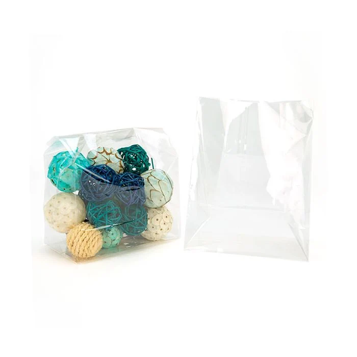 Blockbodenbeutel 17.8x10.2x22.9cm Transparent (100 Stück) [FGCC8]