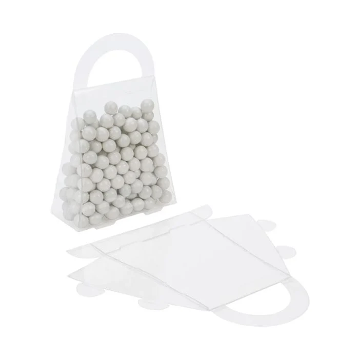 Klarsichtschachteln Handtaschenstil 8.9x3.8x10.2cm (25 Stück) [FS210]