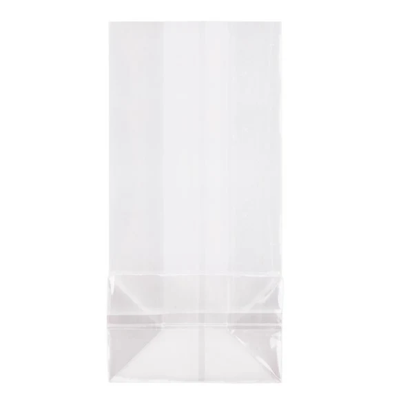 Blockbodenbeutel ÖKO-freundlich 7,6x5,1x16,5cm Premium mit Seitenfalten (100 Stück) [CFBG6]