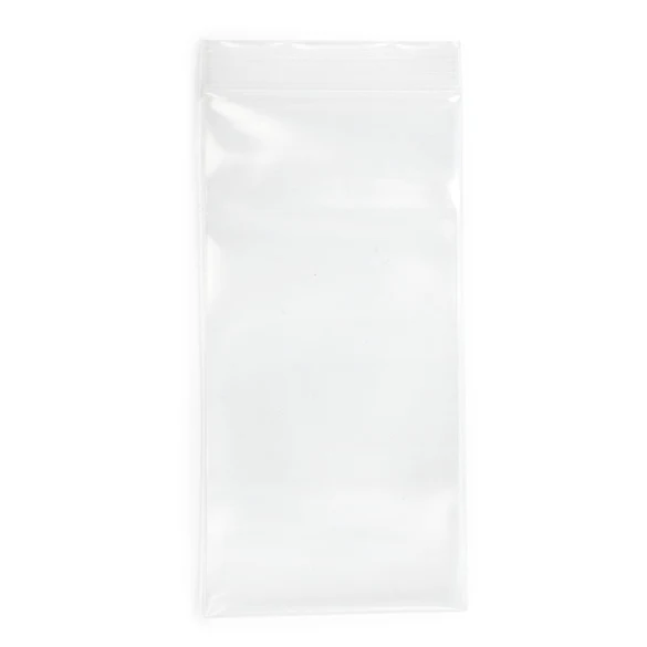 Druckverschlussbeutel Transparent 7.5x15cm PE 150 Mikron (100 Stück) [6PE36]