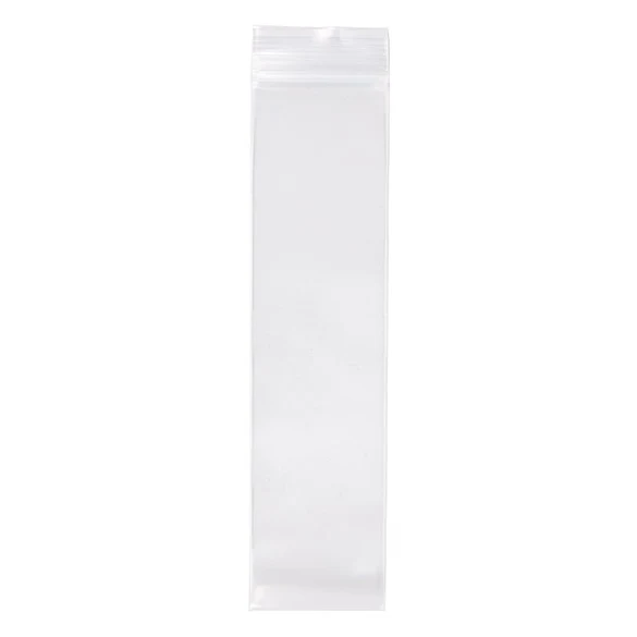 Druckverschlussbeutel Transparent 5x20.5cm PE 100 Mikron (100 Stück) [4PE28]