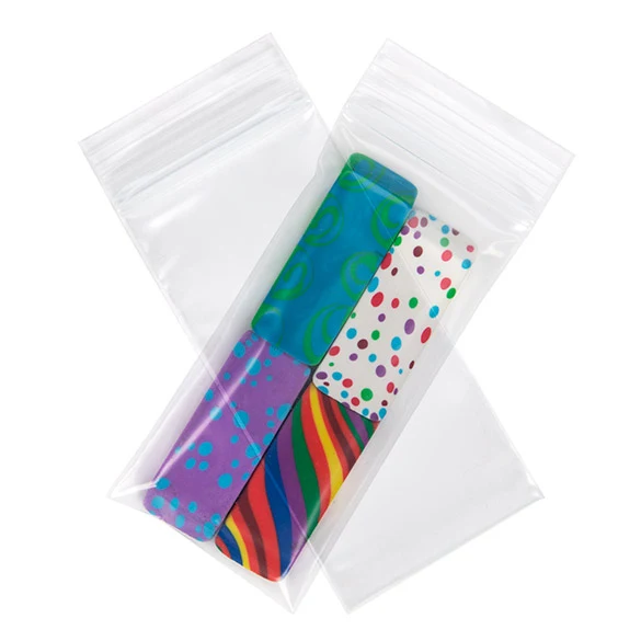 Druckverschlussbeutel Transparent 5x10cm PE 100 Mikron (100 Stück) [4PE24]
