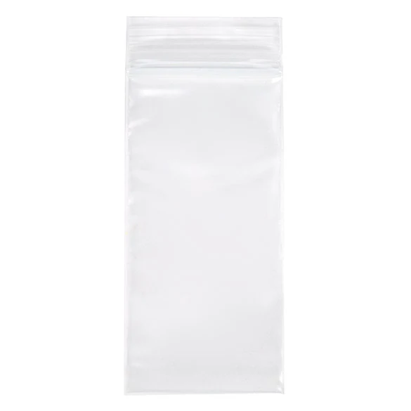 Druckverschlussbeutel Transparent 5x10cm PE 100 Mikron (100 Stück) [4PE24]
