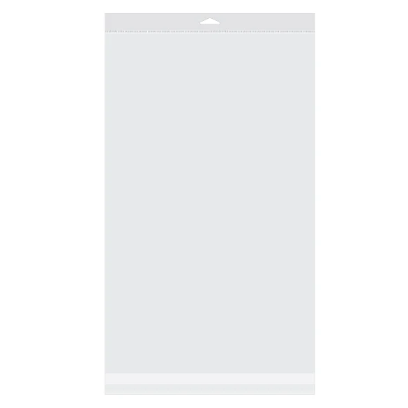 Headerbeutel Transparent 31.6x51.4cm Wiederverschließbar (100 Stück) [HB1220]