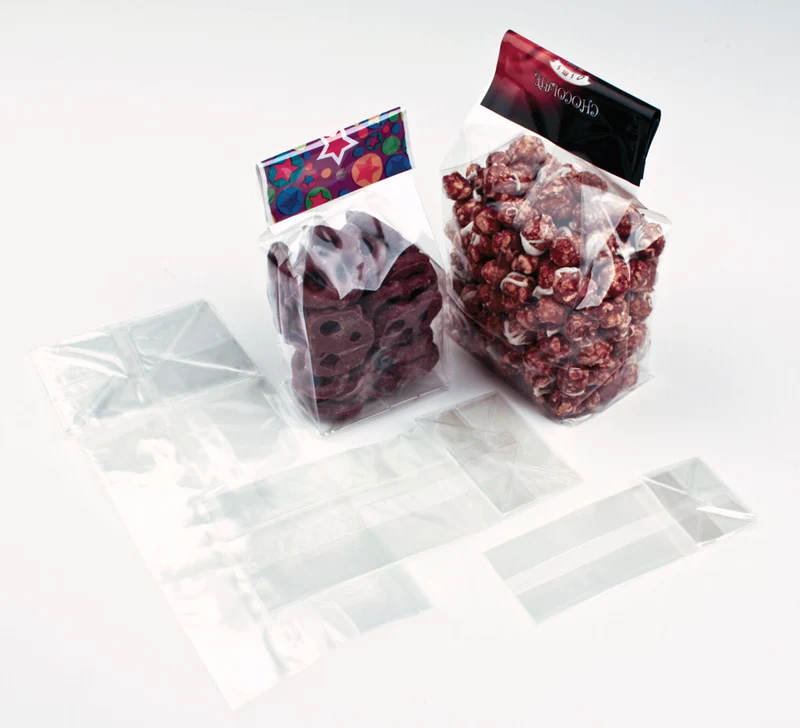 Blockbodenbeutel 10.2x7.6x25.4cm Transparent (100 Stück) [FGCC5]