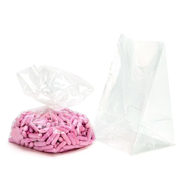 Blockbodenbeutel 10.2x10.2x17.8cm Transparent (100 Stück) [FGCC9]