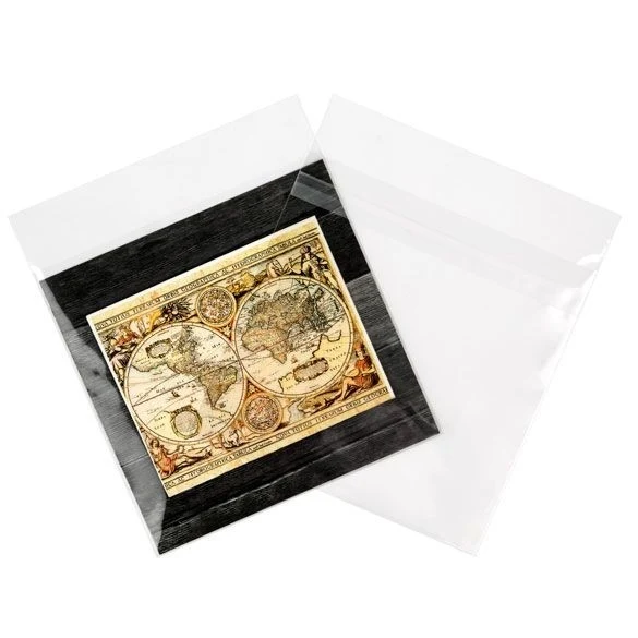 Klappenbeutel 17.6x17.3cm Hochtransparent (100 Stück) [B6X6XPC]