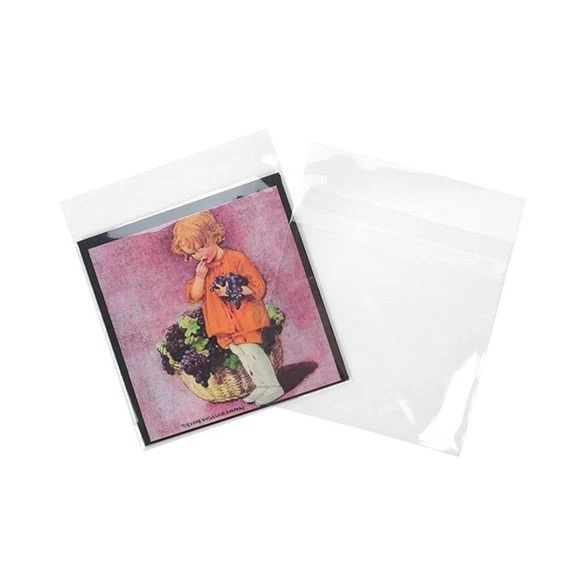 Klappenbeutel 17x16,7cm Hochtransparent (100 Stück) [B6X6MPC]