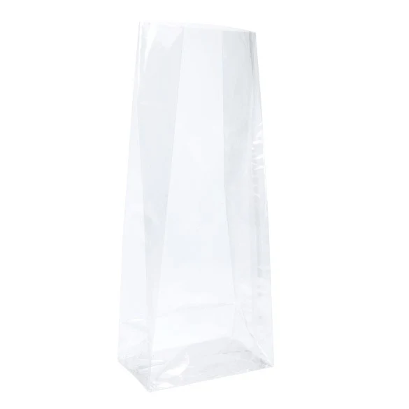 Blockbodenbeutel ÖKO-freundlich 12,7x7,6x30,5cm Premium mit Seitenfalten (100 Stück) [CFBG1]
