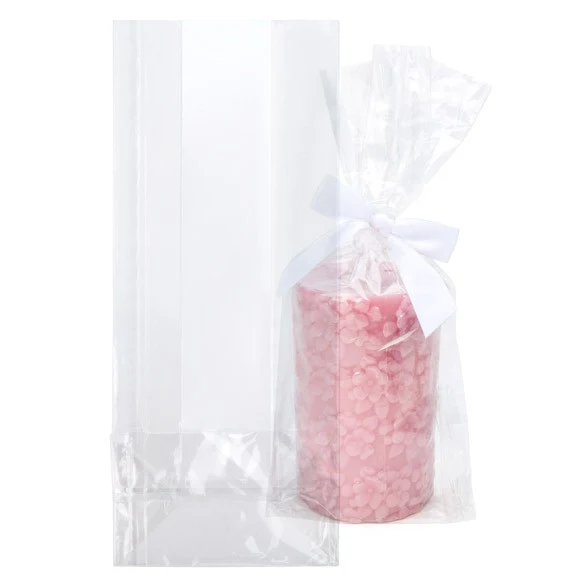 Blockbodenbeutel ÖKO-freundlich 12,7x7,6x30,5cm Premium mit Seitenfalten (100 Stück) [CFBG1]