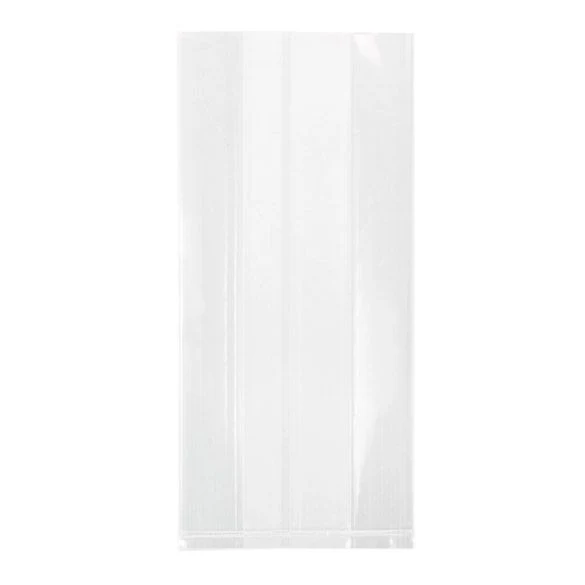 Öko-Beutel Transparent 8.9x5.1x19cm mit Seitenfalten (100 Stück) [CSG3]