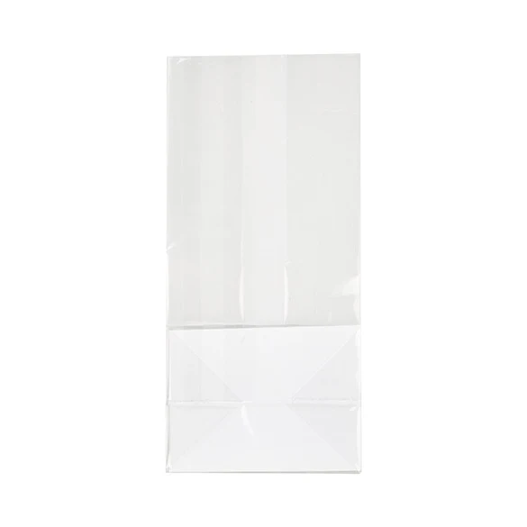 Blockbodenbeutel 5x4x12.5cm Transparent (100 Stück) [FGPB3]