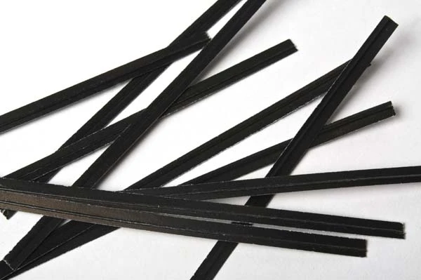 Verschluss-Streifen 10.2x0.4cm Papier Schwarz (1,000 Stück) [TT4BK]