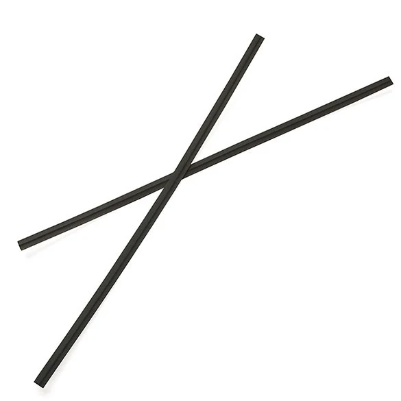 Verschluss-Streifen 15.2x0.4cm Papier Schwarz (1,000 Stück) [TT6BK]