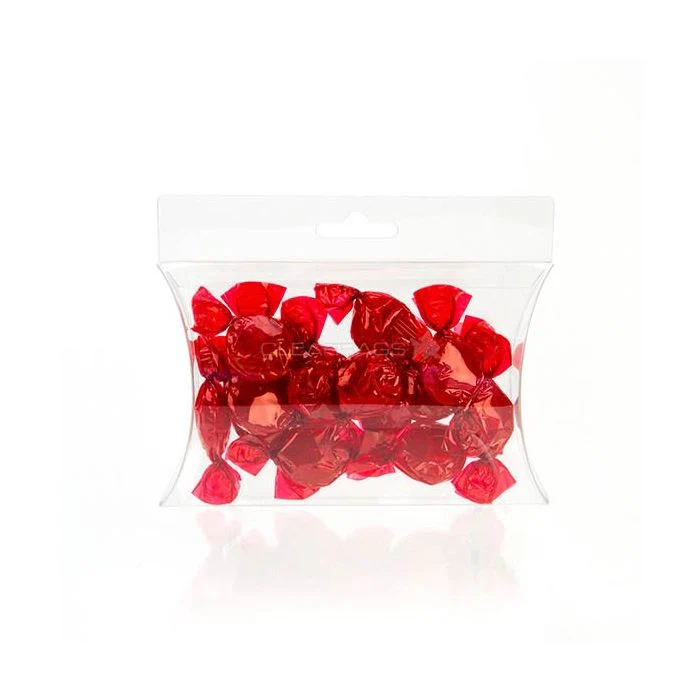 Kissenschachteln Transparent 10x3x15cm mit Aufhängeloch (25 Stück) [PBSH77]