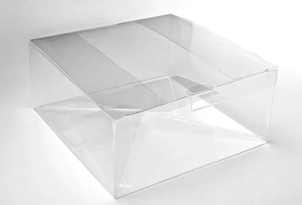 Klarsichtschachteln 18.1x18.1x7.6cm mit Automatikboden (25 Stück) [PLB206]