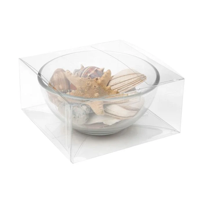 Klarsichtschachteln 15.6x15.6x7.6cm mit Automatikboden (25 Stück) [PLB204]