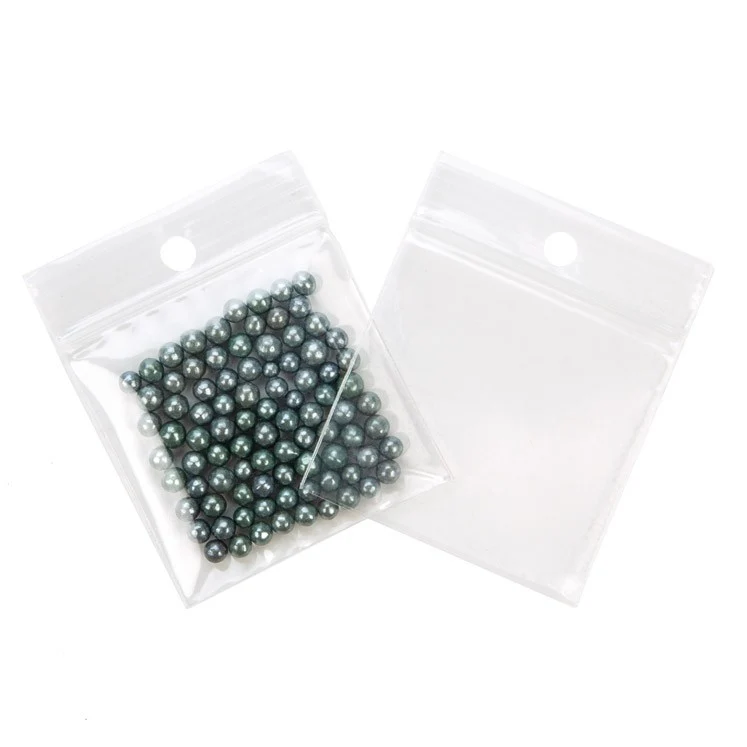 Druckverschlussbeutel mit Aufhängeloch 5x5cm Kristallklar PP 100 Mikron (100 Stück) [Z4R22]