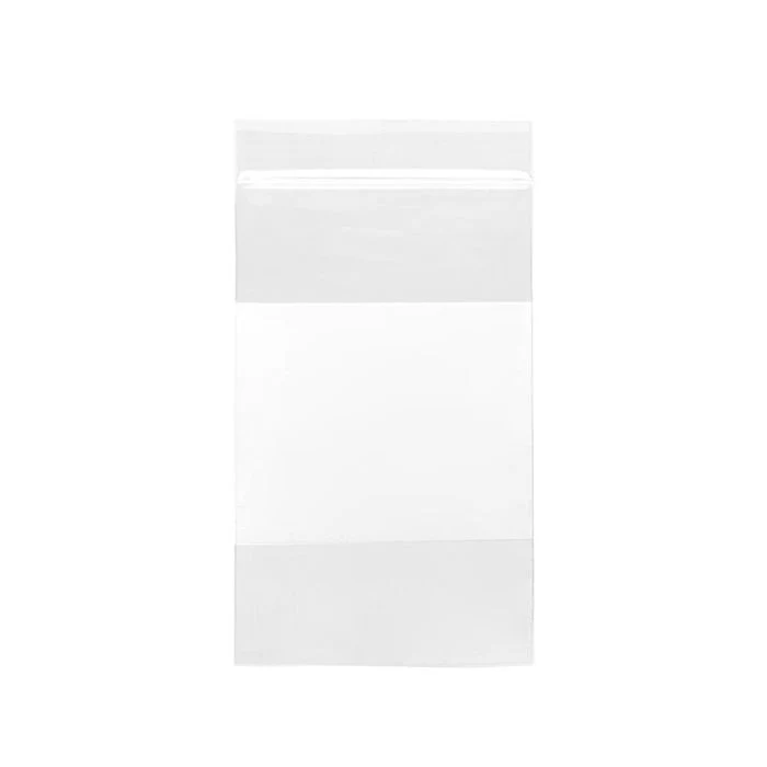 Druckverschlussbeutel mit Schriftfeld 7.5x12.5cm Transparent PP 50 Mikron (100 Stück) [ZWC35]