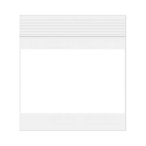 Druckverschlussbeutel mit Schriftfeld 5x5cm Transparent PP 50 Mikron (100 Stück) [ZWC22]