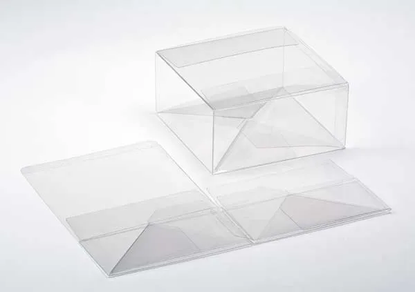 Klarsichtschachteln 15.9x15.9x7.6cm mit Automatikboden (25 Stück) [PLB173]