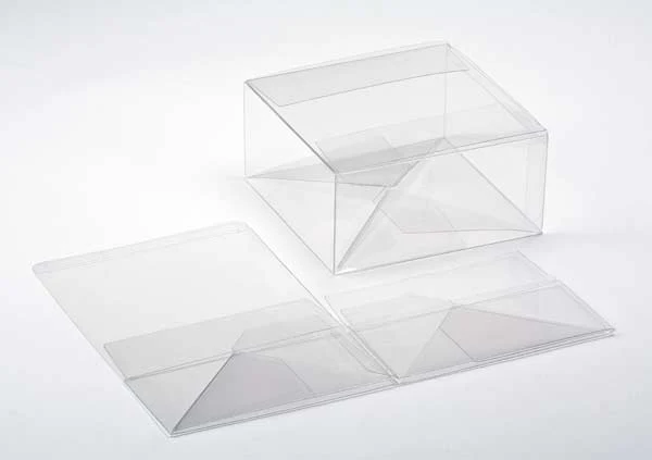 Klarsichtschachteln 15.9x15.9x7.6cm mit Automatikboden (25 Stück) [PLB173]