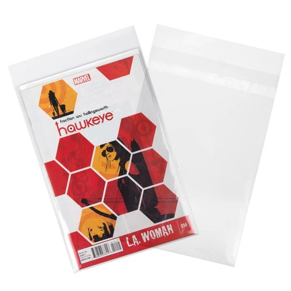 Schutzhüllen für Comics 18x27 + 3cm Transparent mit Schutzverschluss (100 Stück) [COMIC2PC]