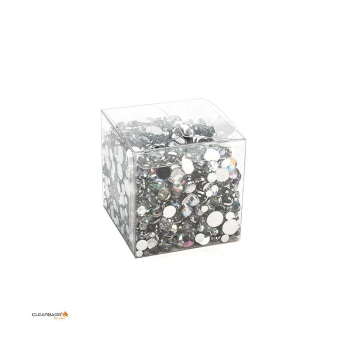 Klarsichtschachteln 7.6x7.6x7.6cm mit Automatikboden (25 Stück) [PLB58]