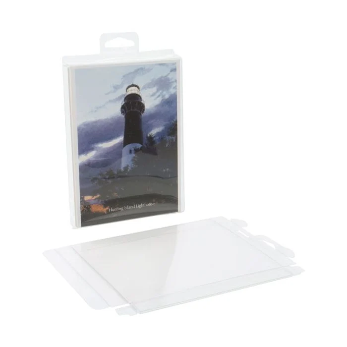 Klarsichtschachteln 11.4x1.6x14.9cm Transparent mit Aufhängeloch (25 Stück) [CHFB3]