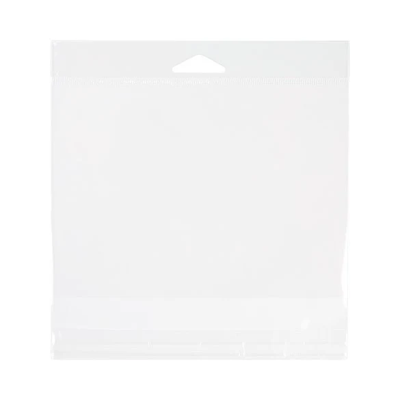 Headerbeutel Transparent 16.4x11.7cm Wiederverschließbar (100 Stück) [HB56S]