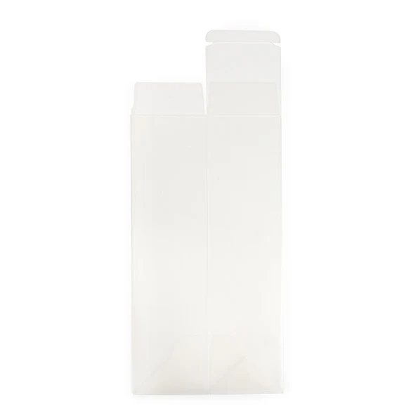 Klarsichtschachteln für Flaschen Gefrostet 8x8x31cm (25 Stück) [PLBF176]