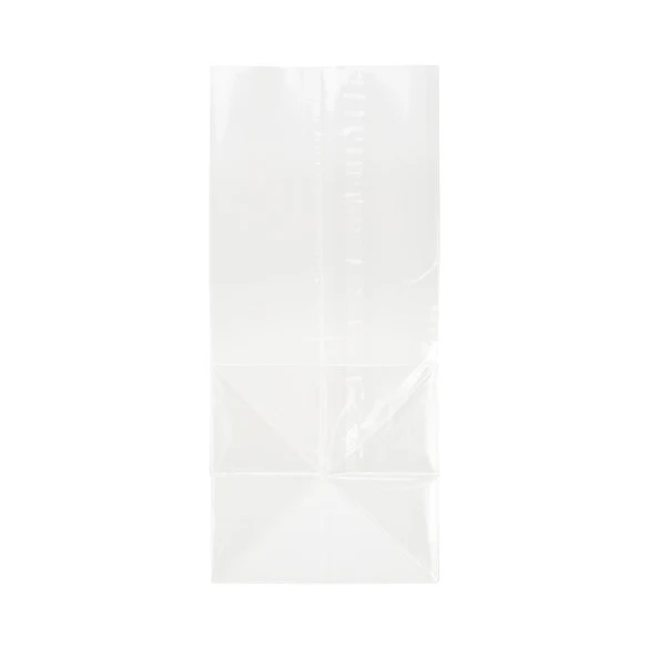 Blockbodenbeutel 10,2x10,2x22,9cm Klarsicht (100 Stück) [FG7]