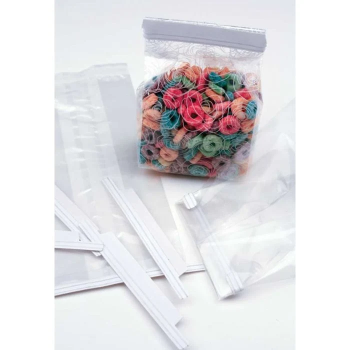 Verschluss-Streifen Selbstklebend für 15cm breite Beutel (500 Stück) [TTA6WH]