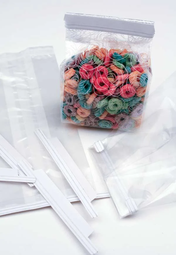 Verschluss-Streifen Klebend für 12,5cm breite Beutel (500 Stück) [TTA5WH]