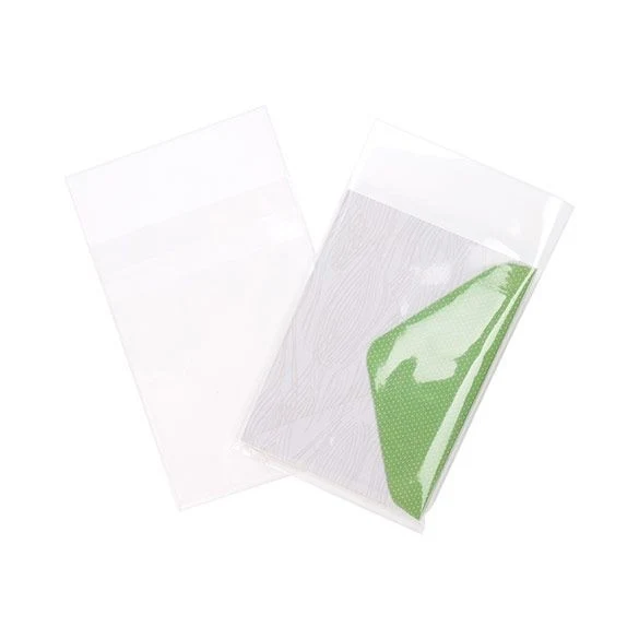 Klappenbeutel 10.3x13.7cm Hochtransparent (100 Stück) [B4B1PC]