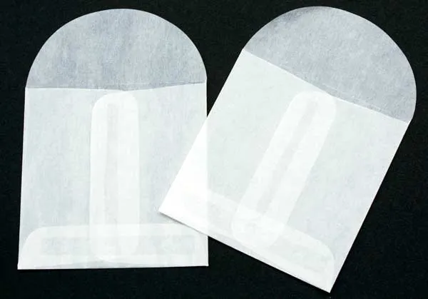 Pergamentpapier Umschläge 7x7cm (100 Stück) [G10]
