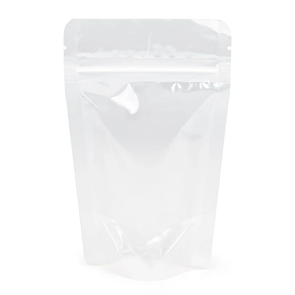 Standbodenbeutel Transparent 9.5x5.7x15.7cm | 57 Gramm (100 Stück) [ZBG35]