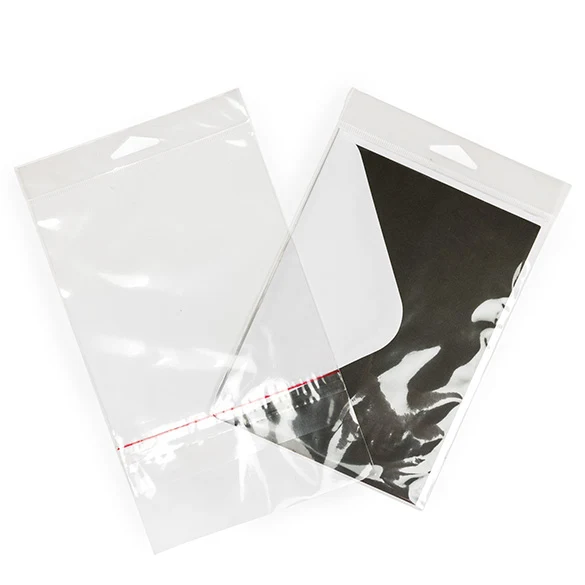 Headerbeutel Transparent 13.8x17.8cm mit Schutzverschluss (100 Stück) [HB6B3PC]