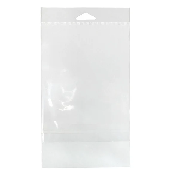 Headerbeutel Transparent 13x17.1cm mit Schutzverschluss (100 Stück) [HB6B2PC]
