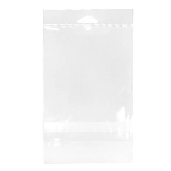 Headerbeutel Transparent 12.4x15.2cm mit Schutzverschluss (100 Stück) [HB5B1PC]