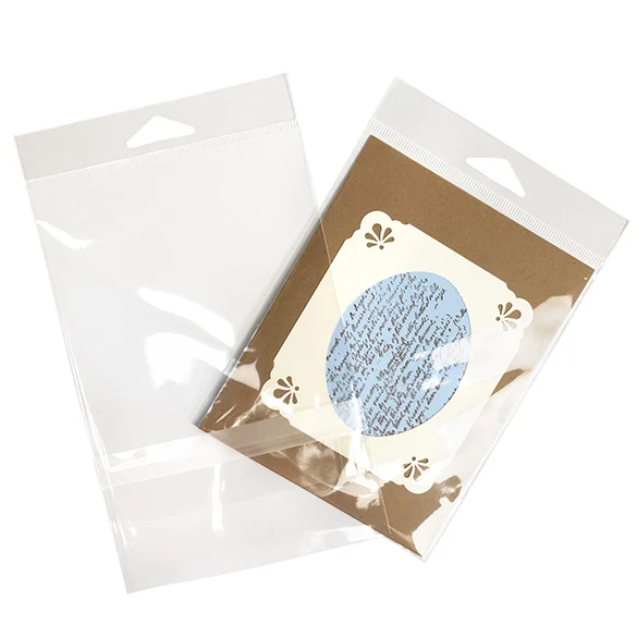 Headerbeutel Transparent 11.7x14.6cm mit Schutzverschluss (100 Stück) [HB54PC]