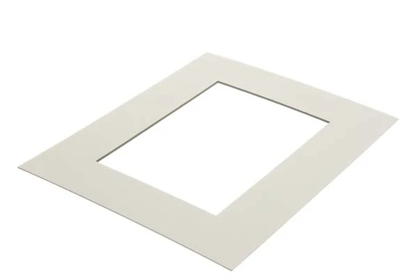 Fertig-Passepartouts mit 19.4x24.5cm Fenster - Weiß/Schwarz - 27.9x35.6cm Außenrahmen (10 Stück) [MS20200]