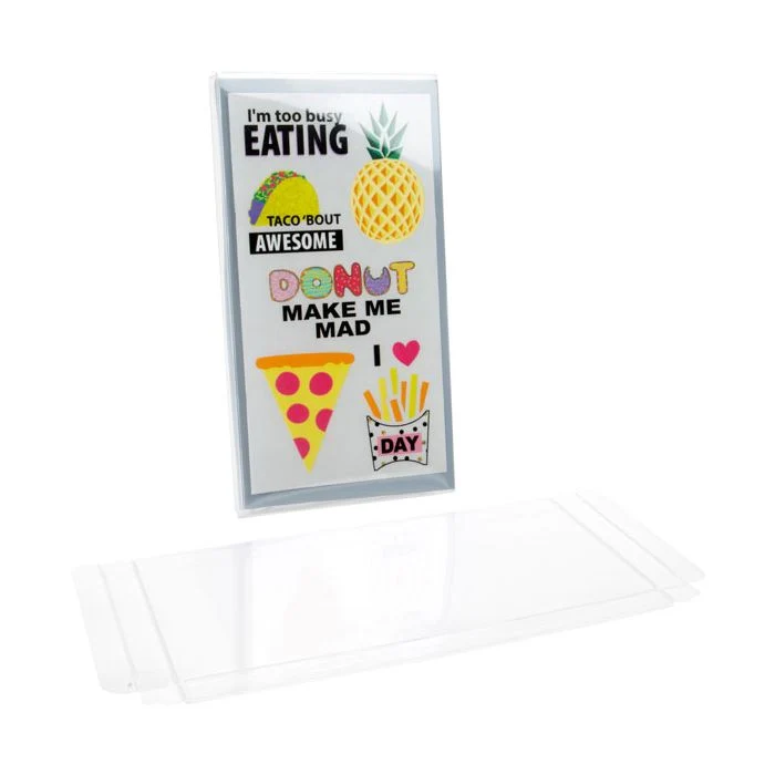 Klarsichtschachteln 11.1x1.6x21.1cm Transparent (25 Stück) [FPB156]