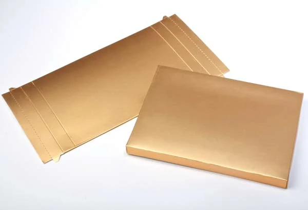 Pappschachteln Gold 12.4x2.5x17.1cm (25 Stück) [GD16]