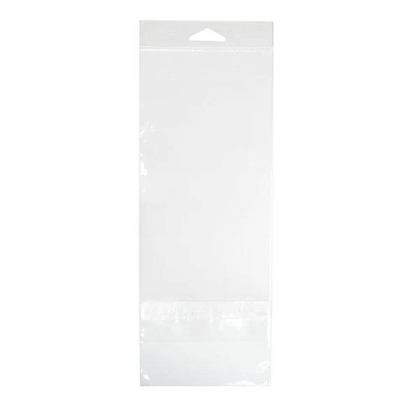 Headerbeutel Transparent 11x24.3cm mit Schutzverschluss (100 Stück) [HB49PC]