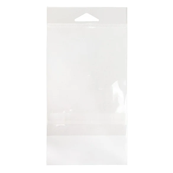 Headerbeutel Transparent 9.7x13.2cm mit Schutzverschluss (100 Stück) [HB3X5PC]