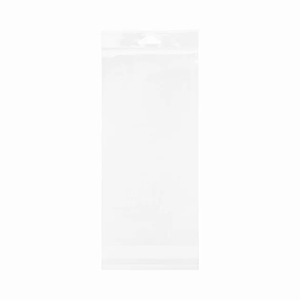 Headerbeutel Transparent 12.2x25.4cm Wiederverschließbar (100 Stück) [HB49XL]