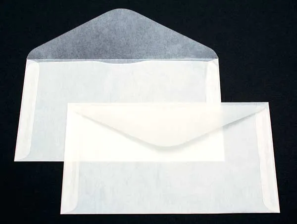 Pergamentpapier Umschläge 17x9.5cm (100 Stück) [G21]